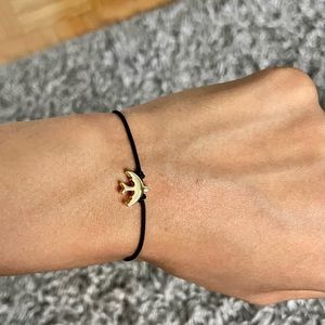 Hand made bracelet with gold bird stone